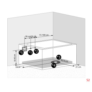 Seniorenwanne mit Tür S17-L-ALL 150x75cm
