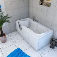 Senior bath with door s17-r 75x150 cm