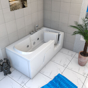 Whirlpool bath for the elderly with door s17-wp-l 150x75cm