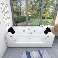 Whirlpool with cleaning function Pool Bathtub Bathtub AcquaVapore w83-th-a 90x180 active hose cleaning +€70.-