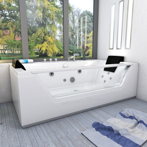 Whirlpool with cleaning function Pool Bathtub Bathtub AcquaVapore w83-th-c 180x90 without +0.-€