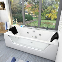 Whirlpool with cleaning function Pool Bathtub Bathtub AcquaVapore w83-th-c 180x90 without +0.-€