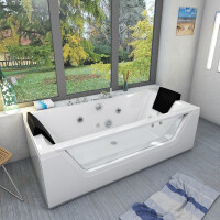 Whirlpool mit Reinigungsfunktion, Pool  Badewanne Wanne AcquaVapore W83R-TH-B ohne +0.-€