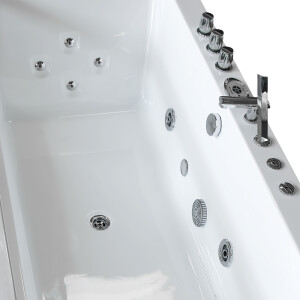 Whirlpool mit Reinigungsfunktion, Pool  Badewanne Wanne AcquaVapore W83R-TH-C ohne +0.-€