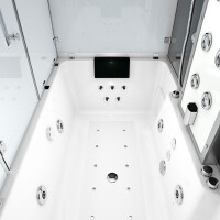 Kombination Badewanne Dusche K80-SW-EH-C-ALL Duschtempel 180x100 cm