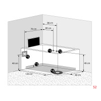 Whirlpool Vollausstattung Pool Badewanne Wanne mit TV T42R 92x171cm passive Schlauchreinigung