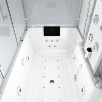 Kombination Badewanne Dusche K80-WS-EH-C Duschtempel 180x100 cm