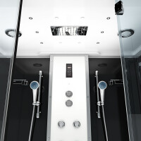 Kombination Badewanne Dusche K80-SW-EH-B-ALL Duschtempel 180x100 cm