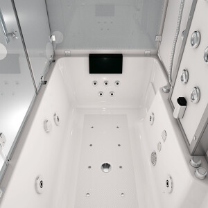 Kombination Badewanne Dusche K80-WS-EH-B-ALL Duschtempel 180x100 cm