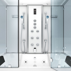 Kombination Badewanne Dusche K80-WS-TH-B-EA Duschtempel 180x100 cm OHNE Zusatzoption