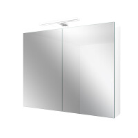 Badmöbel Set Gently 3 V1 Weiß MDF Waschtisch 70cm