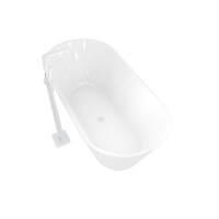 freestanding bath tub f01 170x80cm with fitting af02