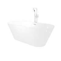 freestanding bath tub f01 170x80cm with fitting af02