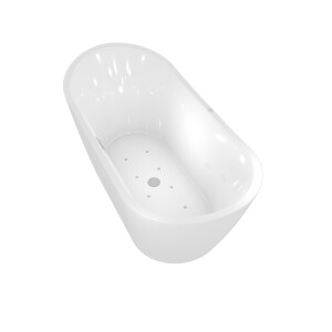 freestanding whirlpool tub f23 180x92cm air and water