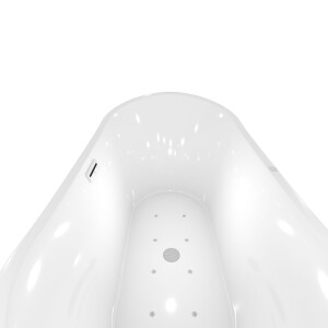 freestanding whirlpool tub f23 180x92cm air and water