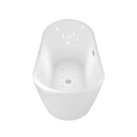 freestanding whirlpool tub f23 180x92cm air and water