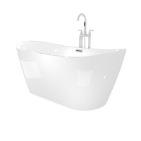 freestanding bathtub bathtub f13 180x92cm whirlpool with air massage with fitting af03