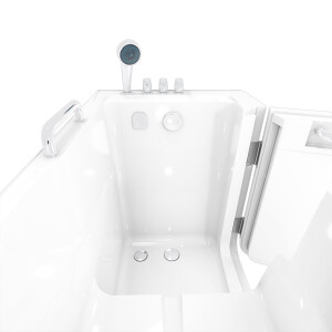 Sitzbadewanne Senioren Wanne Sitzwanne mit Tür S07-TH-C-R 140x76cm