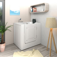 Senioren Sitzbadewanne Sitzwanne Badewanne mit Tür S02-C-R 100x78 cm