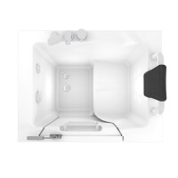 Senioren Sitzbadewanne Sitzwanne Badewanne mit Tür S02-C-R 100x78 cm