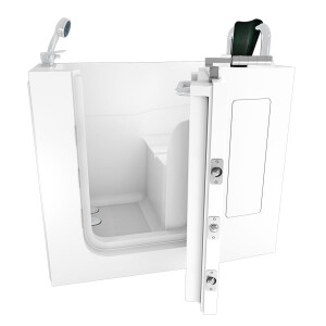 Sitzbadewanne Senioren Wanne Sitzwanne mit Tür S08-A-R 68x110cm