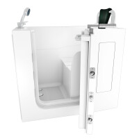 Sitzbadewanne Senioren Wanne Sitzwanne mit Tür S08-A-R 68x110cm