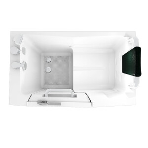 Sitzbadewanne Senioren Wanne Sitzwanne mit Tür S08-B-R 110x68cm
