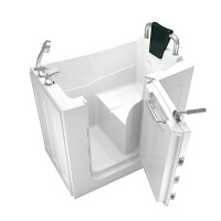 Sitzbadewanne Senioren Wanne Sitzwanne mit Tür S08-B-R 110x68cm