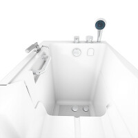 Sitzbadewanne Senioren Wanne Sitzwanne mit Tür S08-C-R 110x68cm