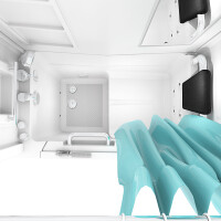 Seniorendusche und Kombination Wanne mit Whirlpool S08D-WP-A-R 68x110x205cm