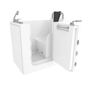 Sitzwanne Whirlpool Badewanne mit Tür S08WP-A-R 68x110cm