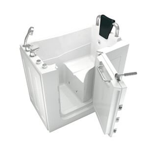 Sitzwanne Whirlpool Badewanne mit Tür S08WP-A-R 68x110cm
