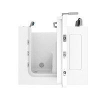 Sitzwanne Whirlpool Badewanne mit Tür S08WP-A-R 68x110cm