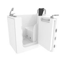 Sitzwanne Whirlpool Badewanne mit Tür S08WP-A-R 68x110cm