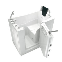 Sitzwanne Whirlpool Badewanne mit Tür S08WP-A-R 68x110cm