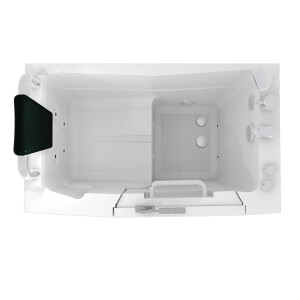 Sitzwanne Whirlpool Badewanne mit Tür S08WP-C-R 110x68cm
