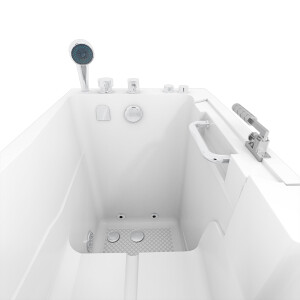 Sitzwanne Whirlpool Badewanne mit Tür S08WP-C-R 110x68cm