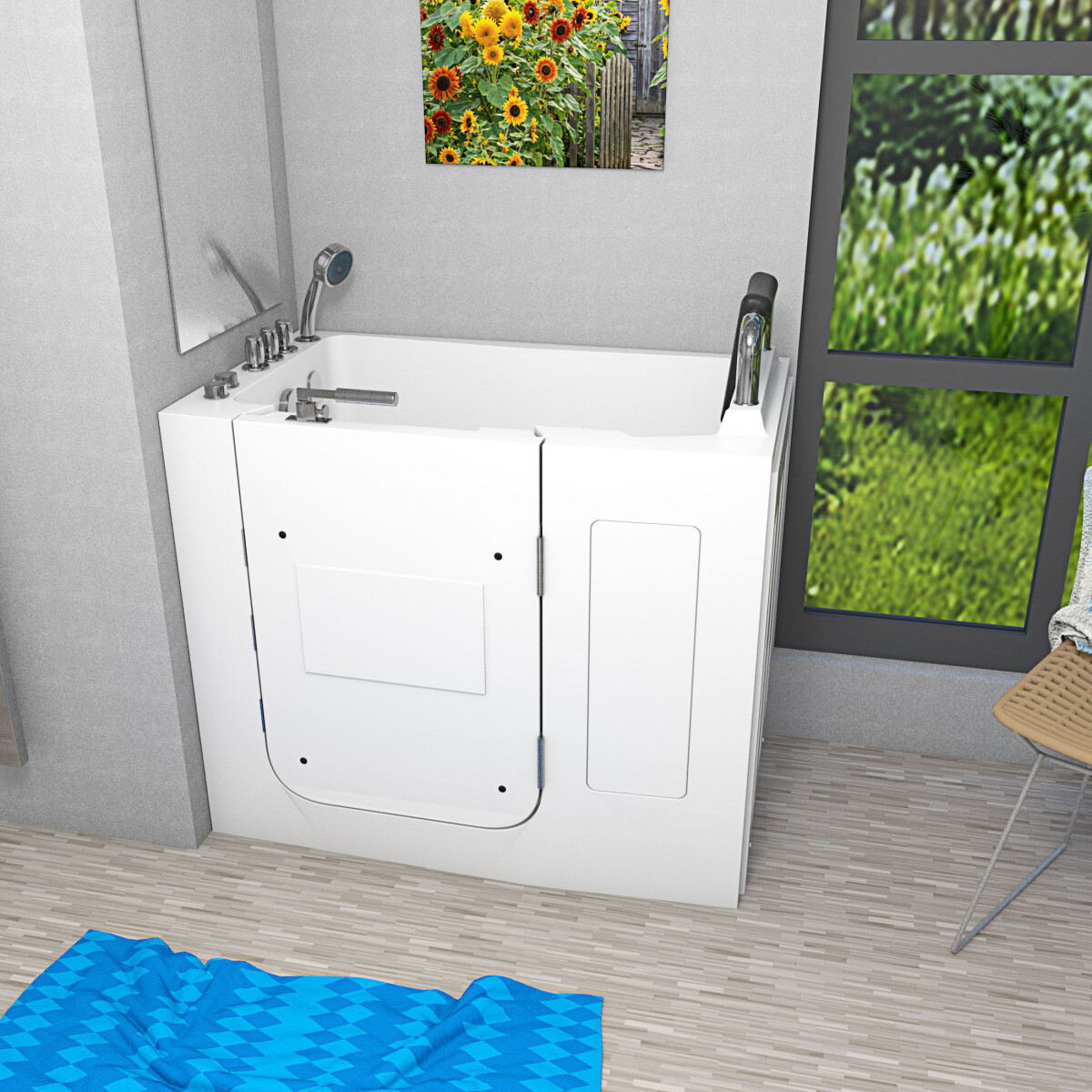 Senior sitting tub whirlpool tub s08wp-th-a