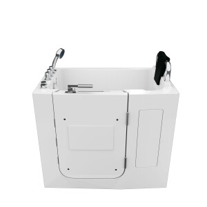 Sitzwanne Whirlpool Badewanne mit Tür S08WP-TH-A-R 68x110cm