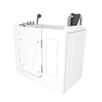 Sitzwanne Whirlpool Badewanne mit Tür S08WP-TH-A-R 68x110cm