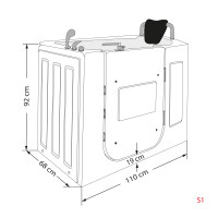 Senior sitting tub whirlpool tub s08wp-th-b
