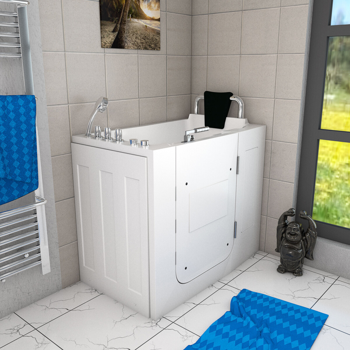 Senior sitting tub whirlpool tub s08wp-th-c