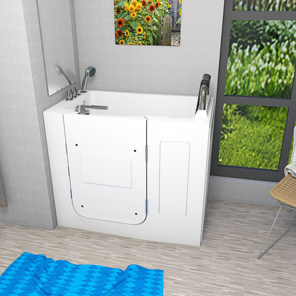Sitzbadewanne Senioren Wanne Sitzwanne mit Tür S08-TH-A-R 68x110cm