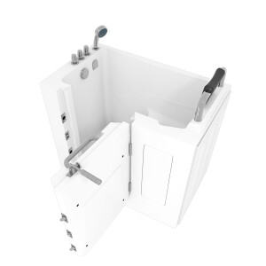 Sitzbadewanne Senioren Wanne Sitzwanne mit Tür S08-TH-A-R 68x110cm