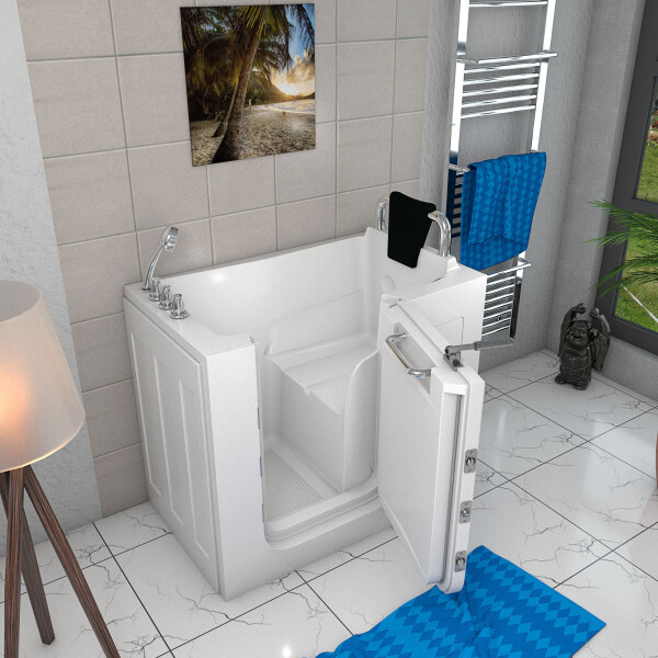 Sitting bath tub with door s08-th-b 110x68cm