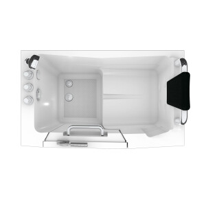 Sitting bath tub with door s08-th-c 110x68cm