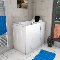 Sitting bath tub with door s08-th-c 110x68cm