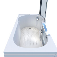 Seniorendusche und Badewanne mit Tür S12D-L Dusche 170x85cm