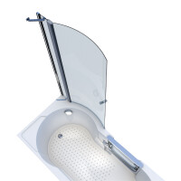 Seniorendusche und Badewanne mit Tür S12D-L Dusche 170x85cm