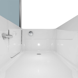 Seniorendusche und Sitzwanne Kombination Wanne mit Tür S17D-R-ALL 75x150x210cm